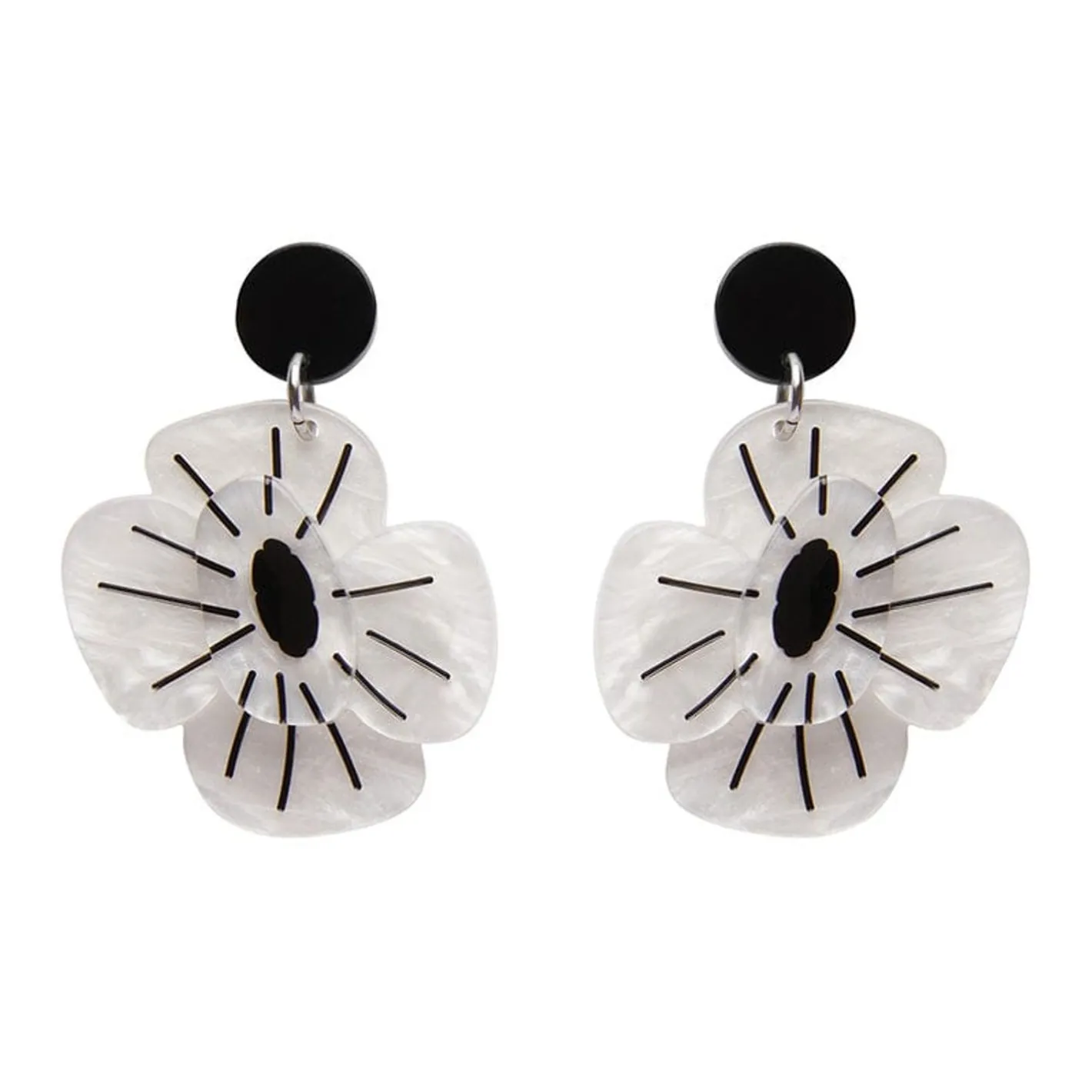 Erstwilder Remembrance Poppy Drop Earrings^ Earrings