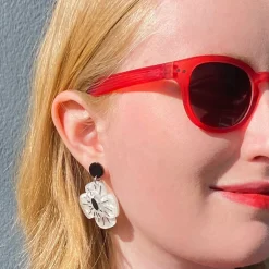 Erstwilder Remembrance Poppy Drop Earrings^ Earrings