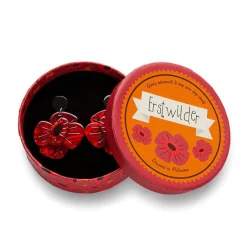 Erstwilder Remembrance Poppy Drop Earrings^ Earrings
