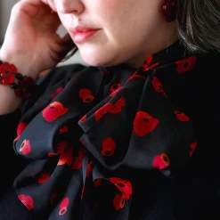 Erstwilder Remembrance Poppy Large Neck Scarf^ Scarves