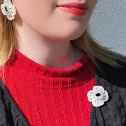 Erstwilder Remembrance Poppy Mini Brooch^ Brooches