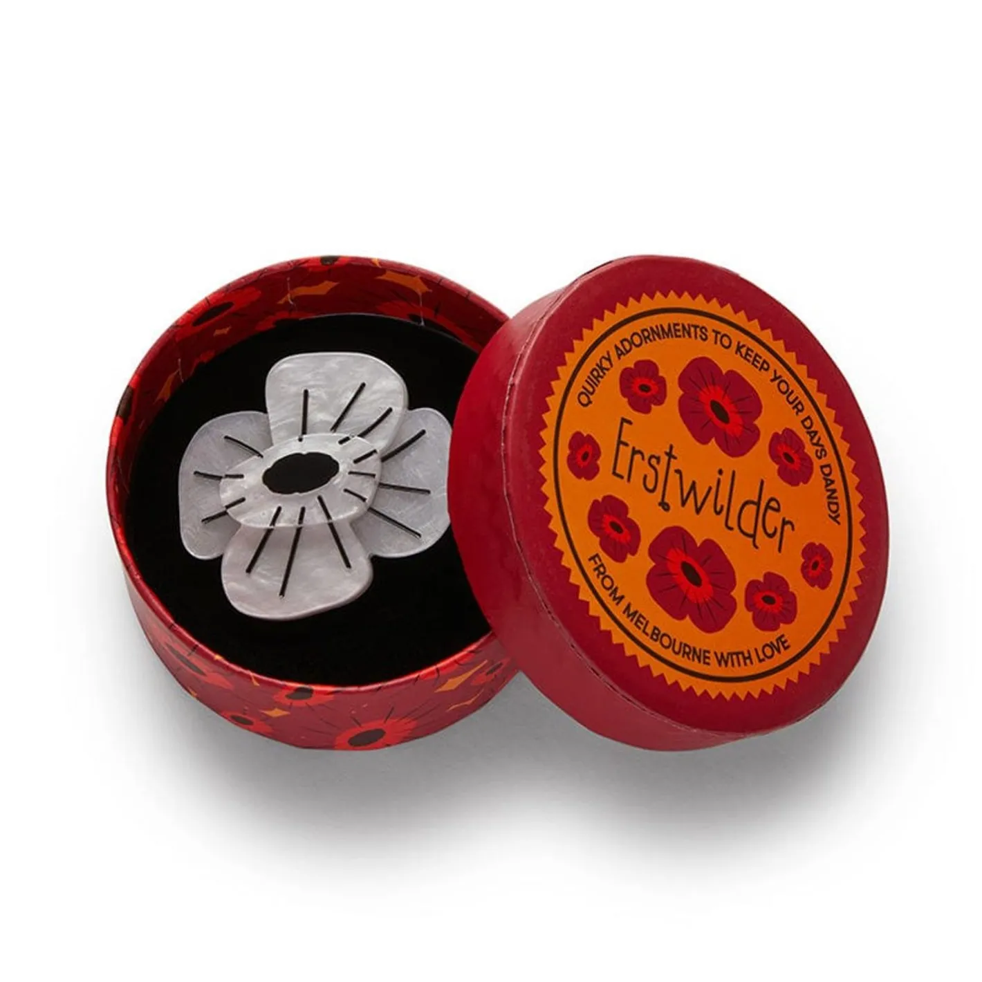 Erstwilder Remembrance Poppy Mini Brooch^ Brooches