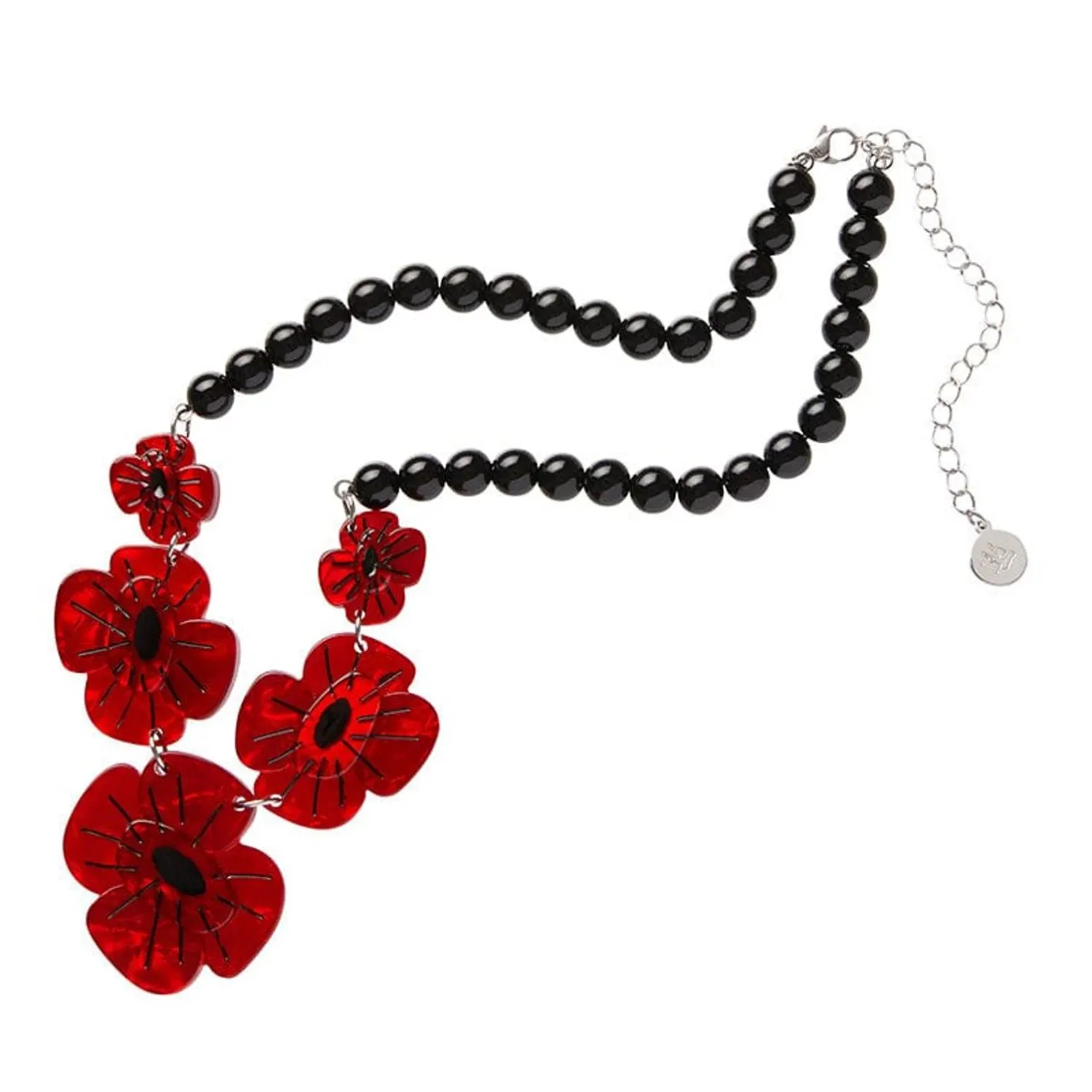 Erstwilder Remembrance Poppy Necklace^ Necklaces