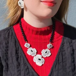 Erstwilder Remembrance Poppy Necklace^ Necklaces