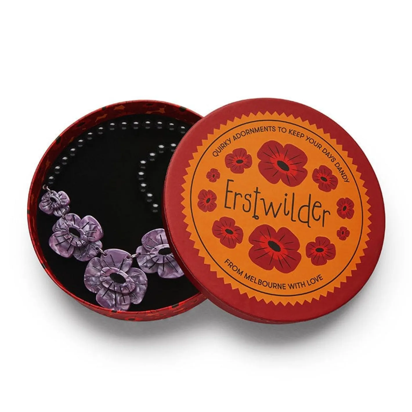 Erstwilder Remembrance Poppy Necklace^ Necklaces