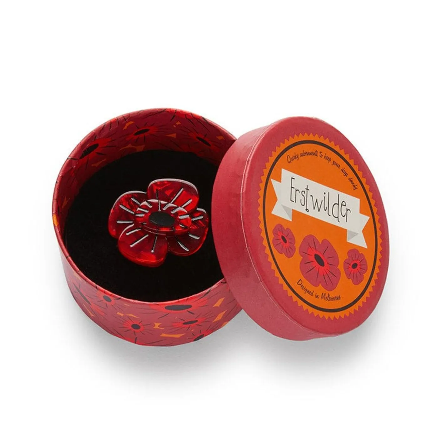 Erstwilder Remembrance Poppy Ring^ Rings