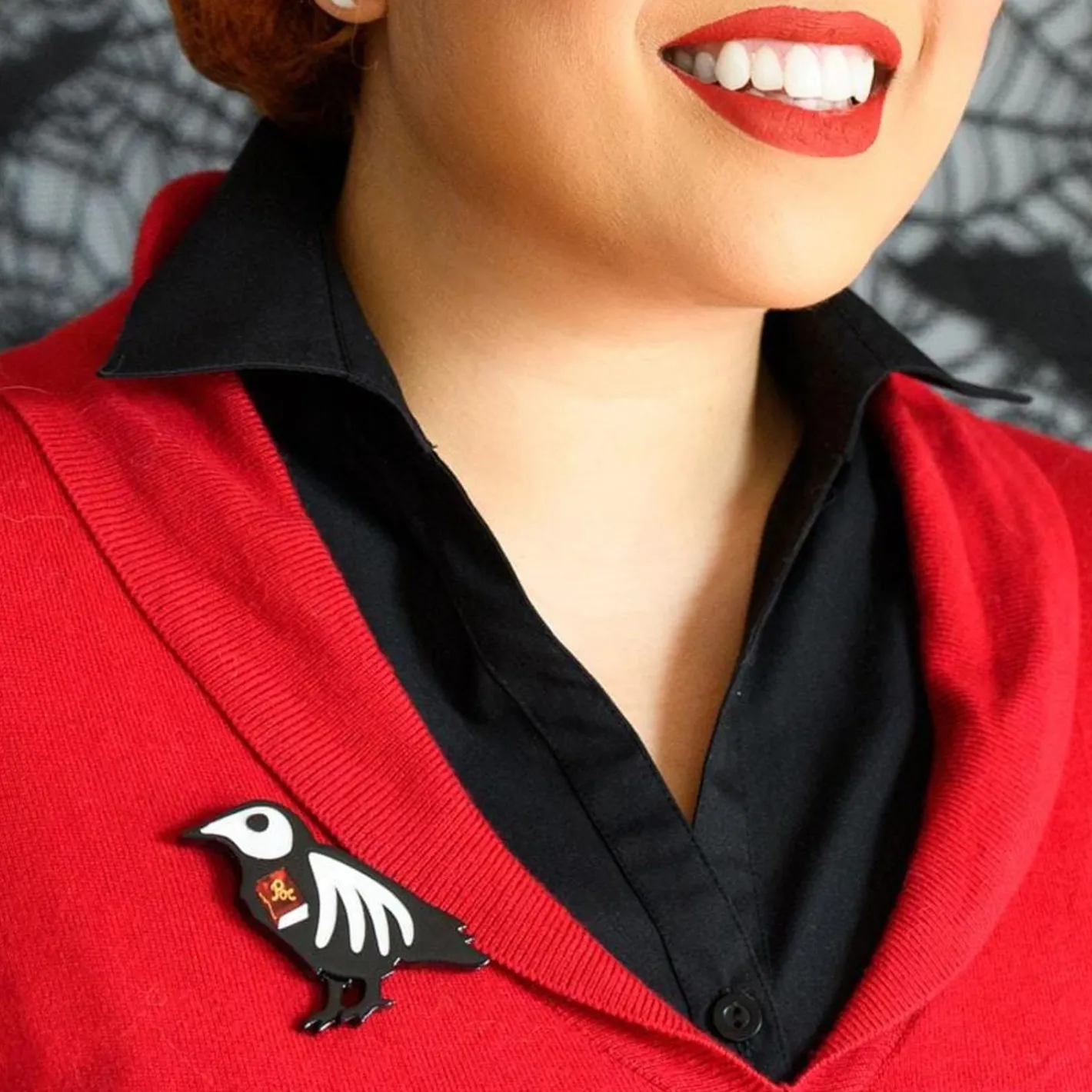 Erstwilder Rip Raven Brooch^ Brooches