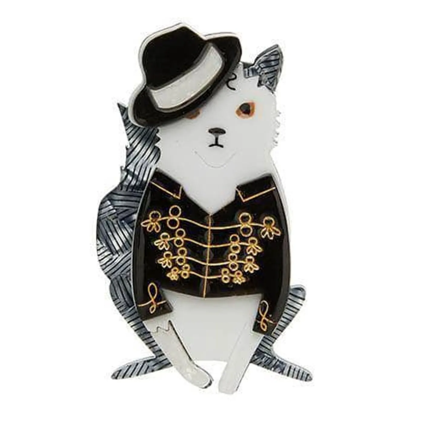 Erstwilder Rock With You Cat Brooch^ Brooches