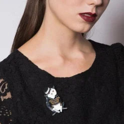 Erstwilder Rock With You Cat Brooch^ Brooches