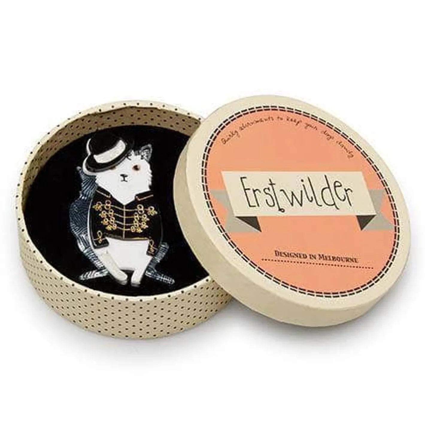 Erstwilder Rock With You Cat Brooch^ Brooches