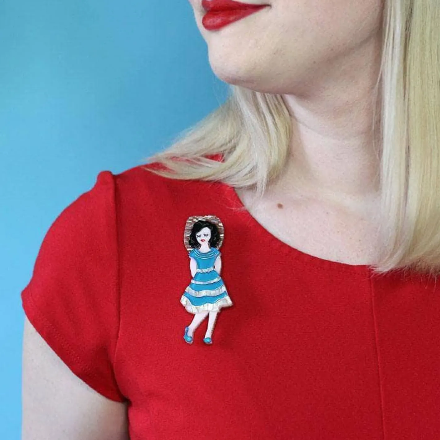 Erstwilder Rockabilly Queen Brooch^ Brooches