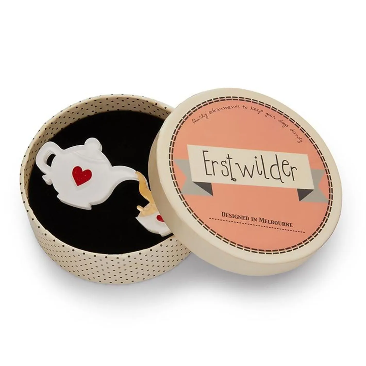 Erstwilder Rosy Lee Brooch^ Brooches
