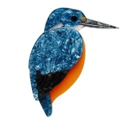 Erstwilder Royal Reeler Kingfisher Brooch^ Brooches