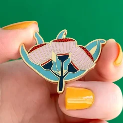 Erstwilder Ruby Red-Flowering Gum Enamel Pin^ Enamel Pins
