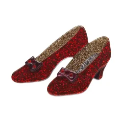 Erstwilder Ruby Slippers Brooch^ Brooches