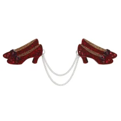 Erstwilder Ruby Slippers Double Brooch^ Brooches