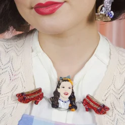 Erstwilder Ruby Slippers Double Brooch^ Brooches