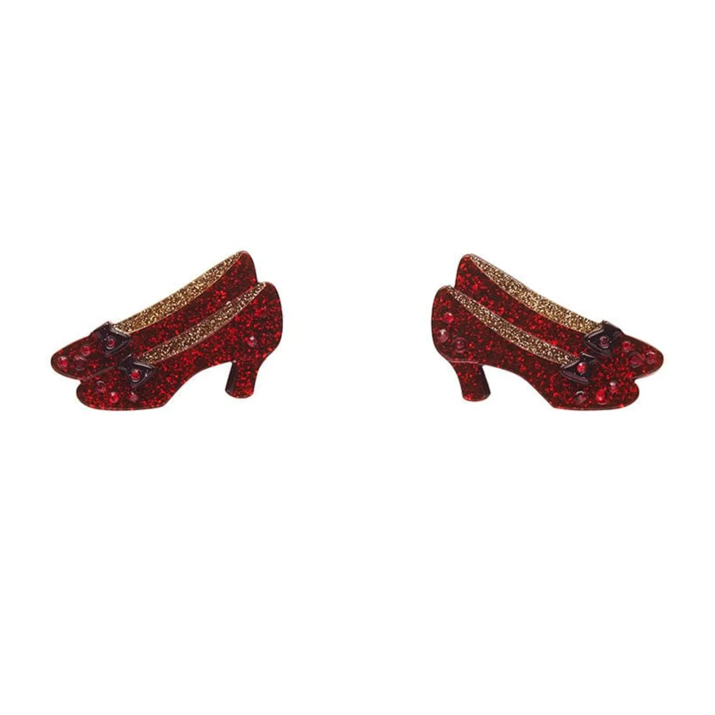 Erstwilder Ruby Slippers Double Brooch^ Brooches