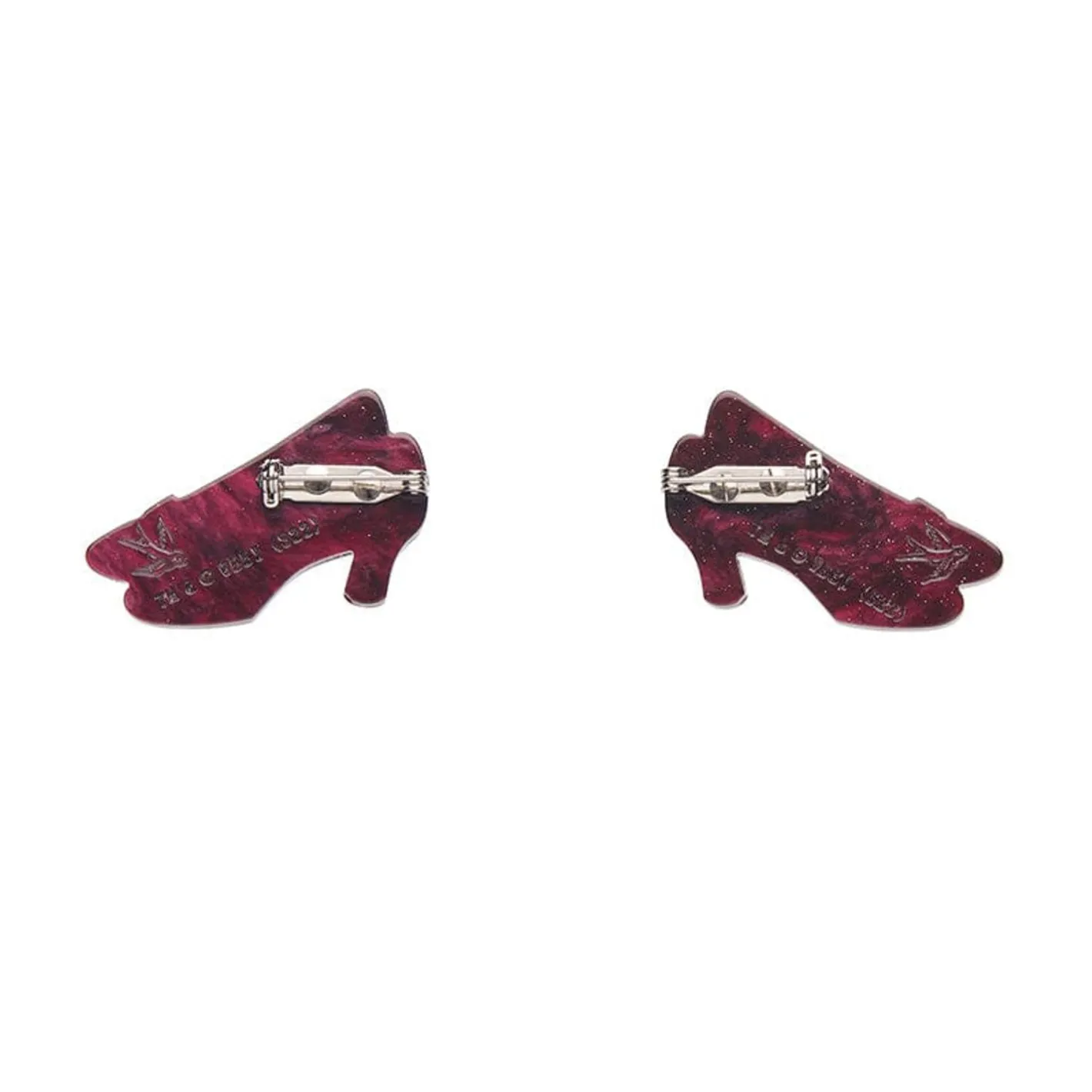 Erstwilder Ruby Slippers Double Brooch^ Brooches