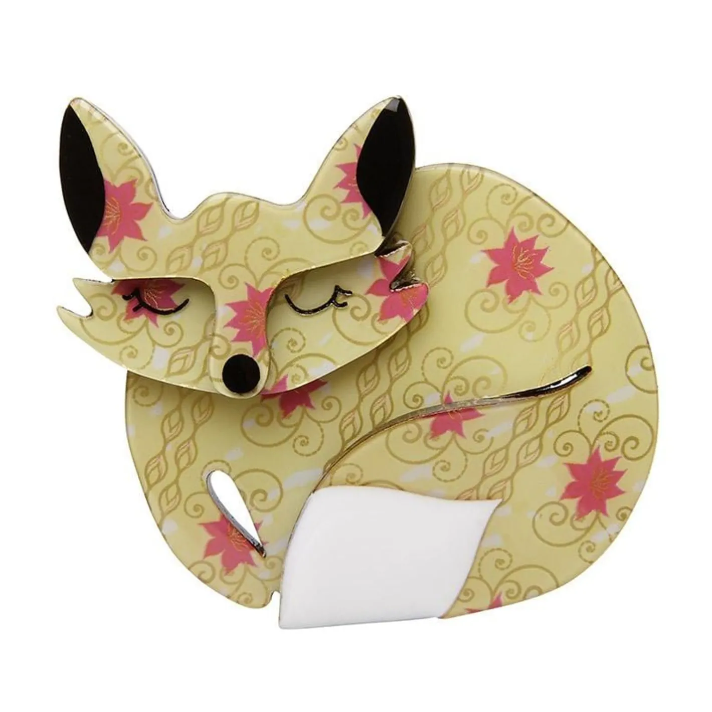 Erstwilder Sacha Sleeping Fox Brooch^ Brooches
