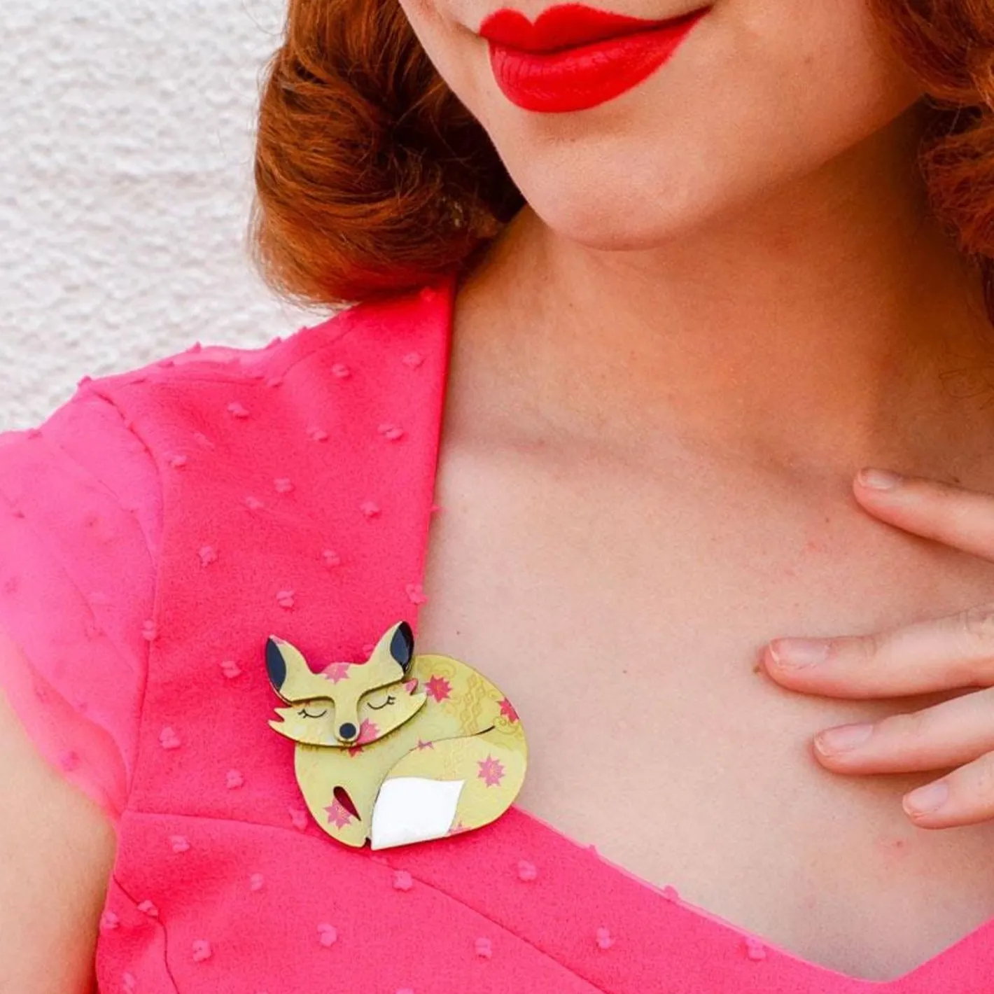Erstwilder Sacha Sleeping Fox Brooch^ Brooches