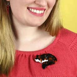 Erstwilder Saffron The Sleeping Fox Brooch^ Brooches
