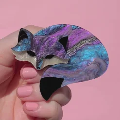 Erstwilder Saffron The Sleeping Fox Brooch^ Brooches