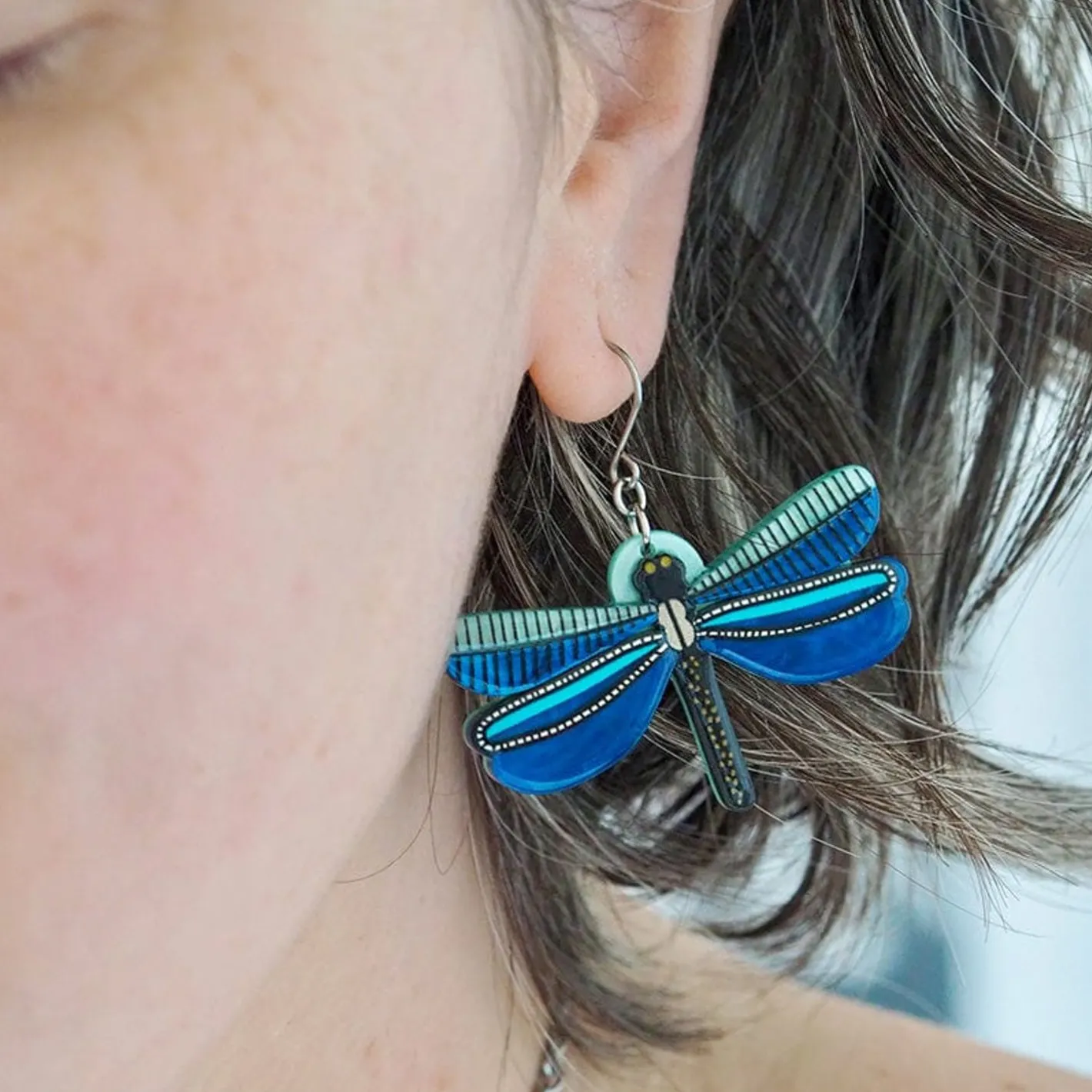 Erstwilder Sapphire Sky Dancer Earrings^ Earrings