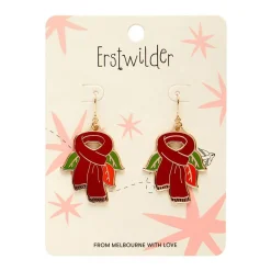 Erstwilder Scarf Souvenir Enamel Drop Earrings^ Enamel Earrings