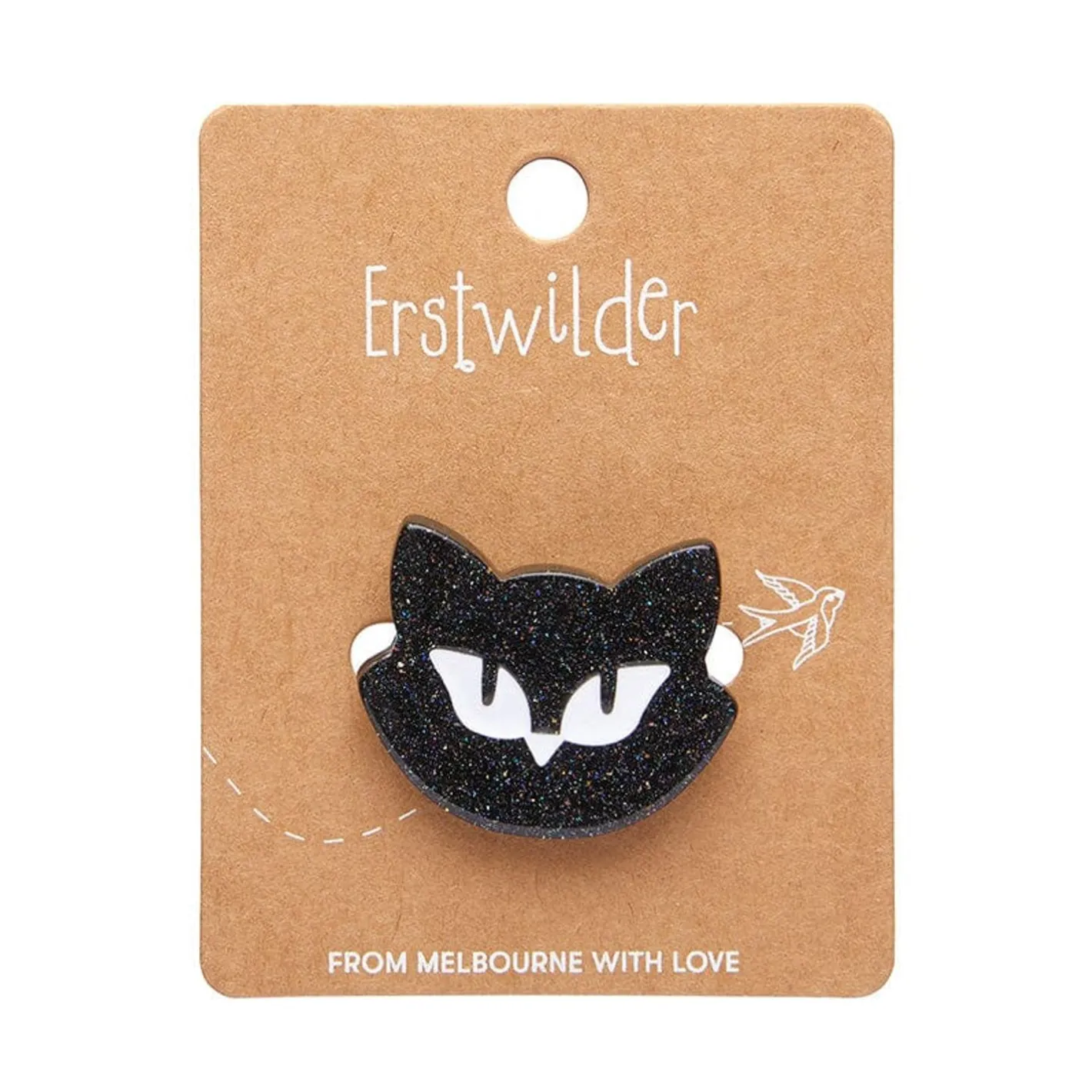 Erstwilder Shadow The Cat Mini Brooch^ Brooches