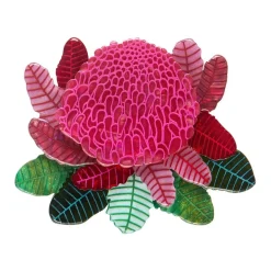Erstwilder Shady Lady Red Brooch^ Brooches