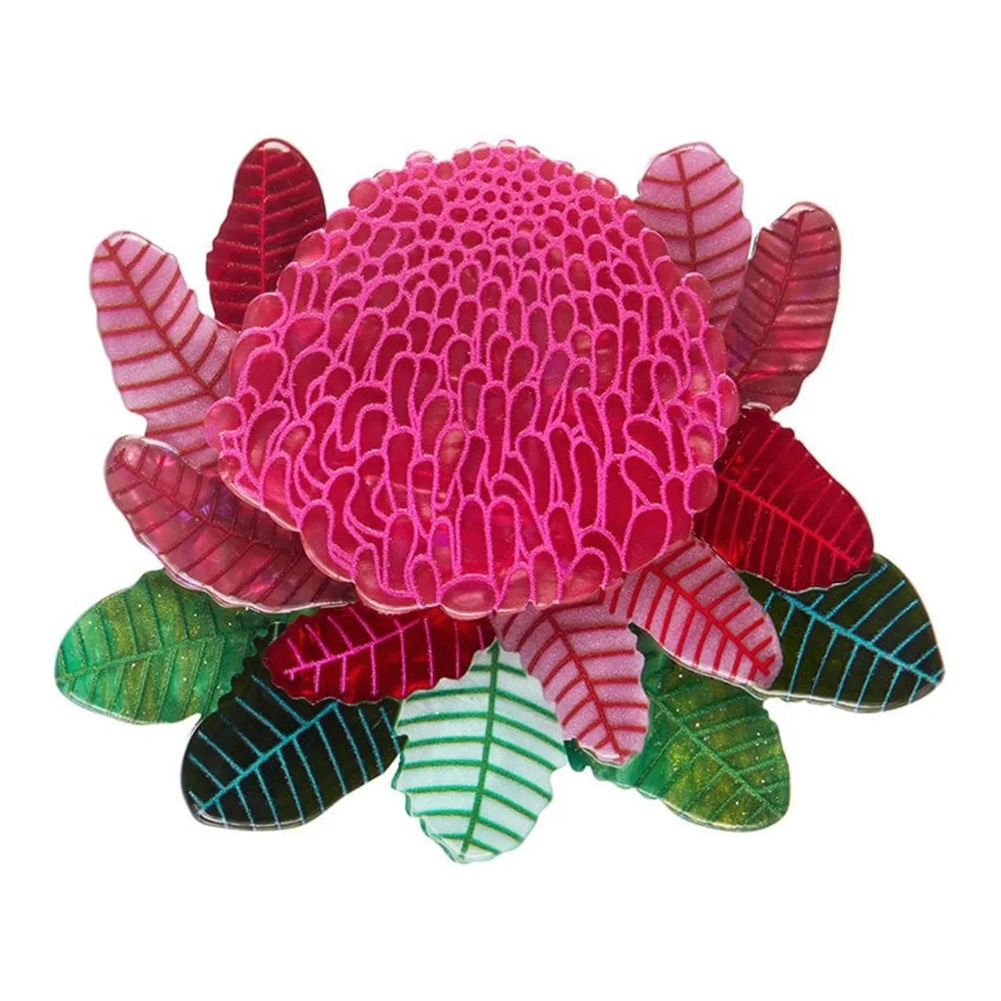 Erstwilder Shady Lady Red Brooch^ Brooches