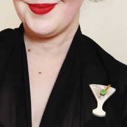 Erstwilder Shaken, Not Stirred Brooch^ Brooches