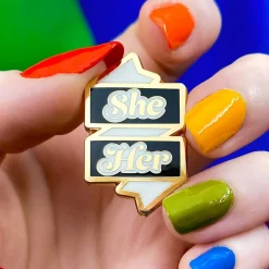 Erstwilder She/Her Pronoun Enamel Pin^ Enamel Pins