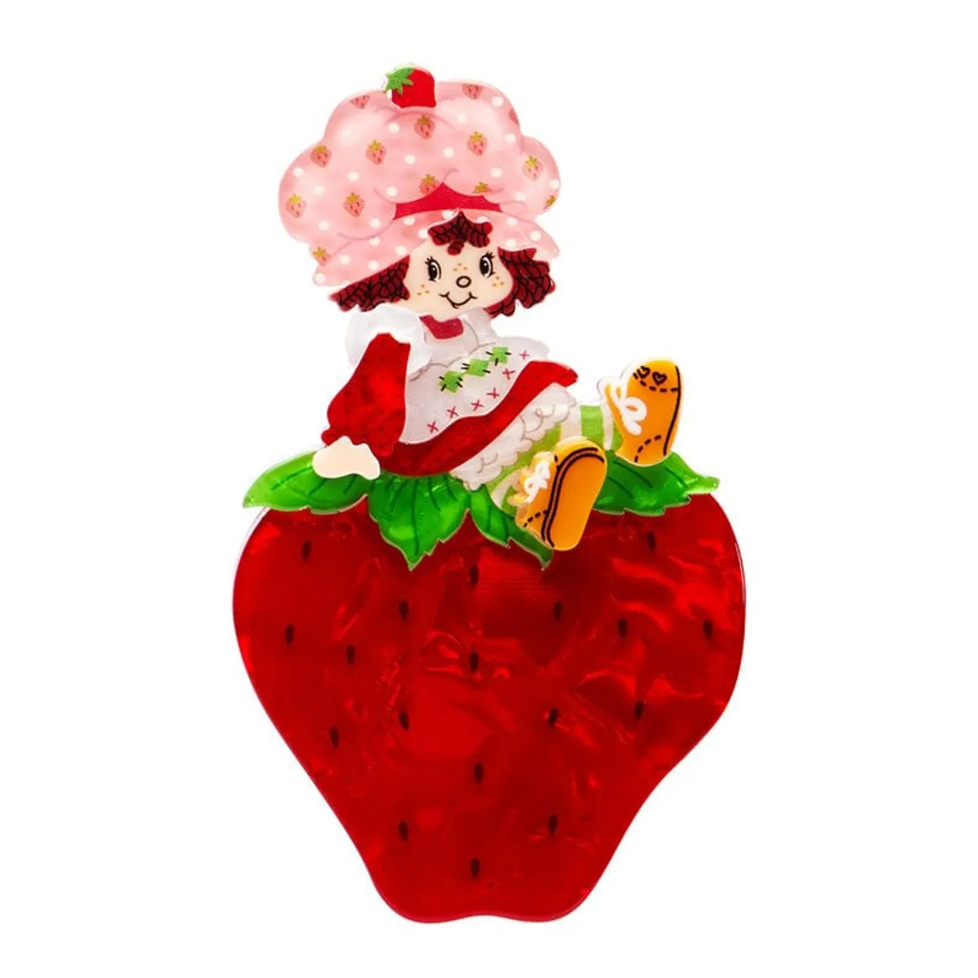 Erstwilder Sitting On A Strawberry Brooch^ Brooches