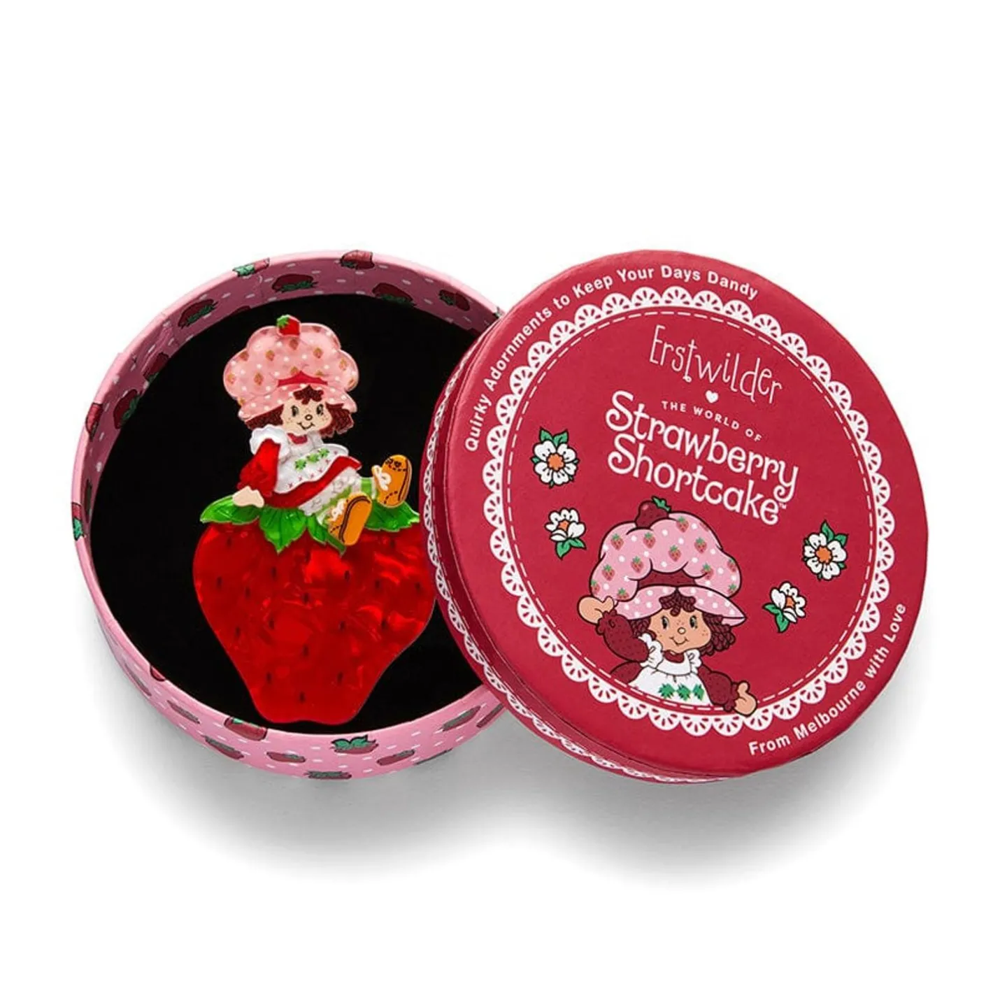 Erstwilder Sitting On A Strawberry Brooch^ Brooches