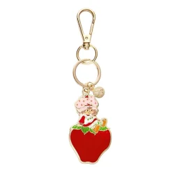 Erstwilder Sitting On A Strawberry Enamel Key Ring^ Enamel Key Rings