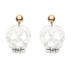 Erstwilder Skull Ripple Statement Earrings - White^ Essential Earrings