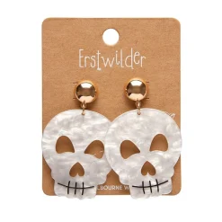 Erstwilder Skull Ripple Statement Earrings - White^ Essential Earrings