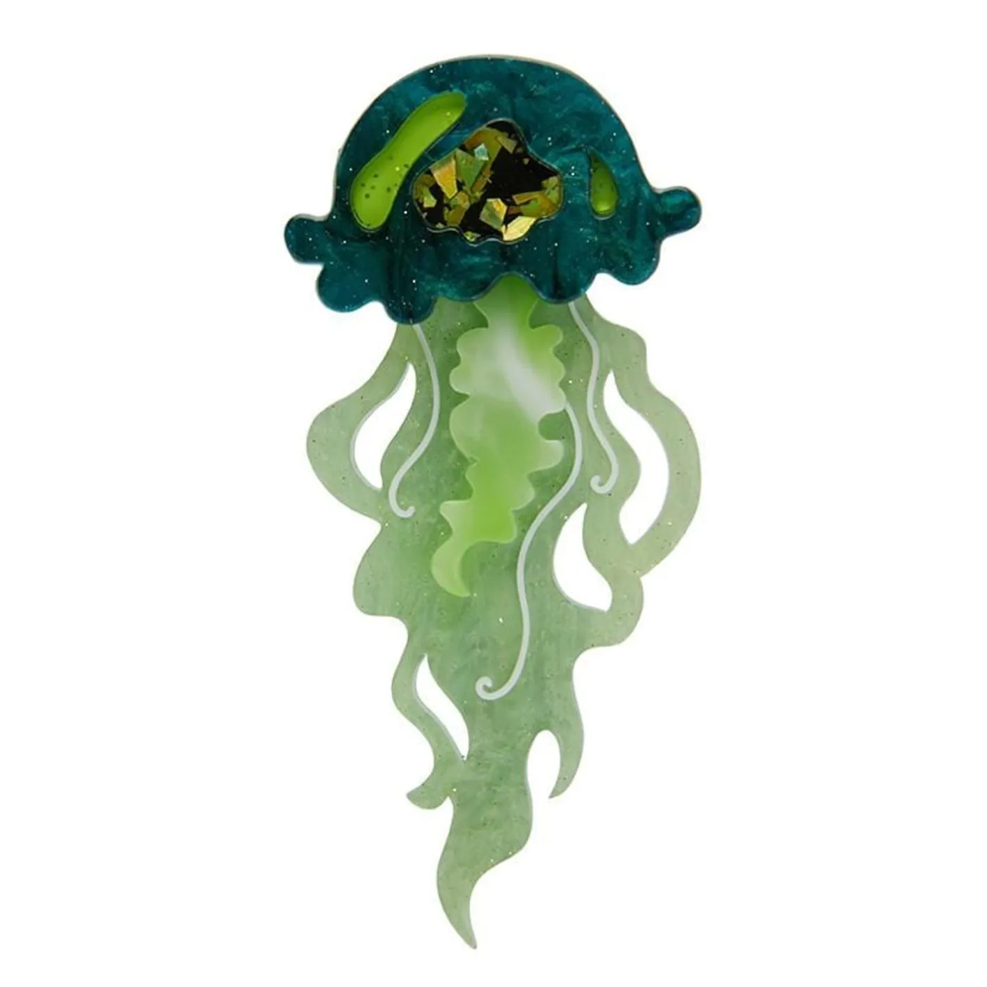 Erstwilder Slippin' Under Jellyfish Brooch^ Brooches
