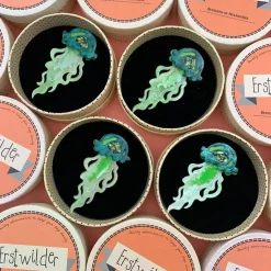 Erstwilder Slippin' Under Jellyfish Brooch^ Brooches