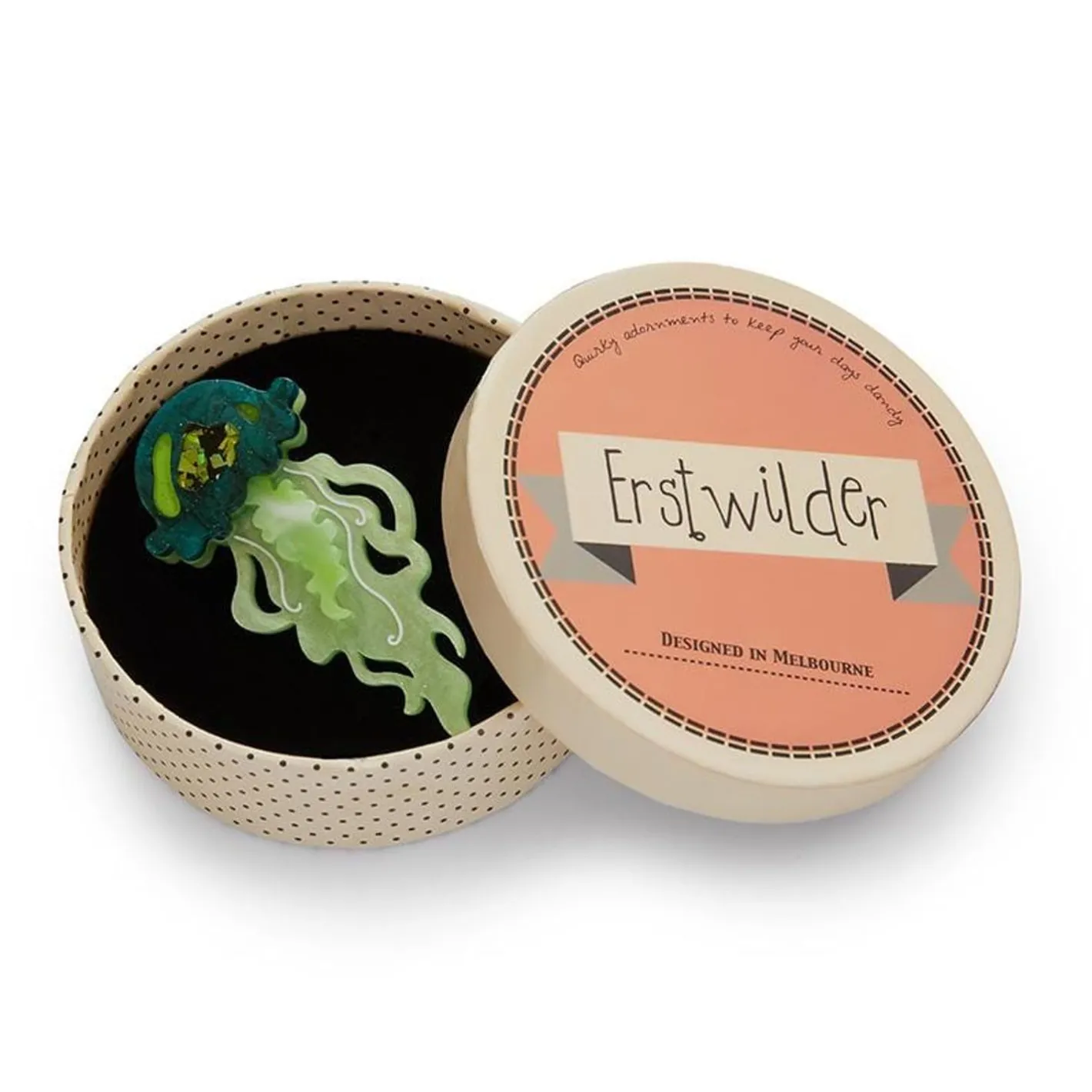 Erstwilder Slippin' Under Jellyfish Brooch^ Brooches