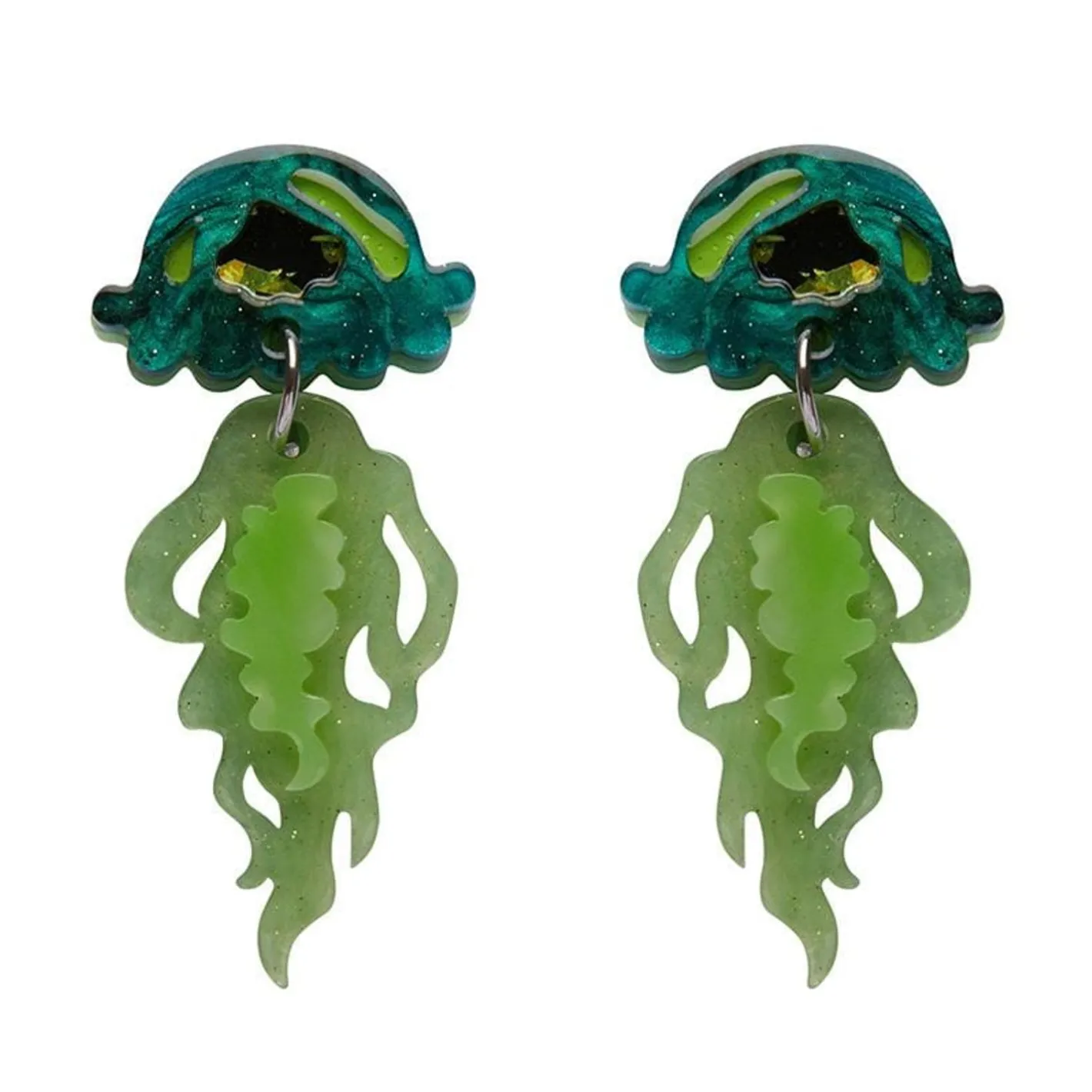 Erstwilder Slippin' Under Jellyfish Earrings^ Earrings