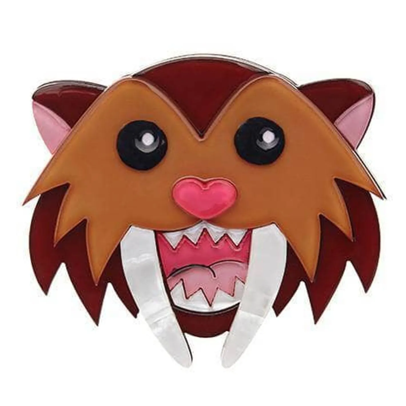 Erstwilder Smilodon Smiles Sabre Tooth Tiger Brooch^ Brooches