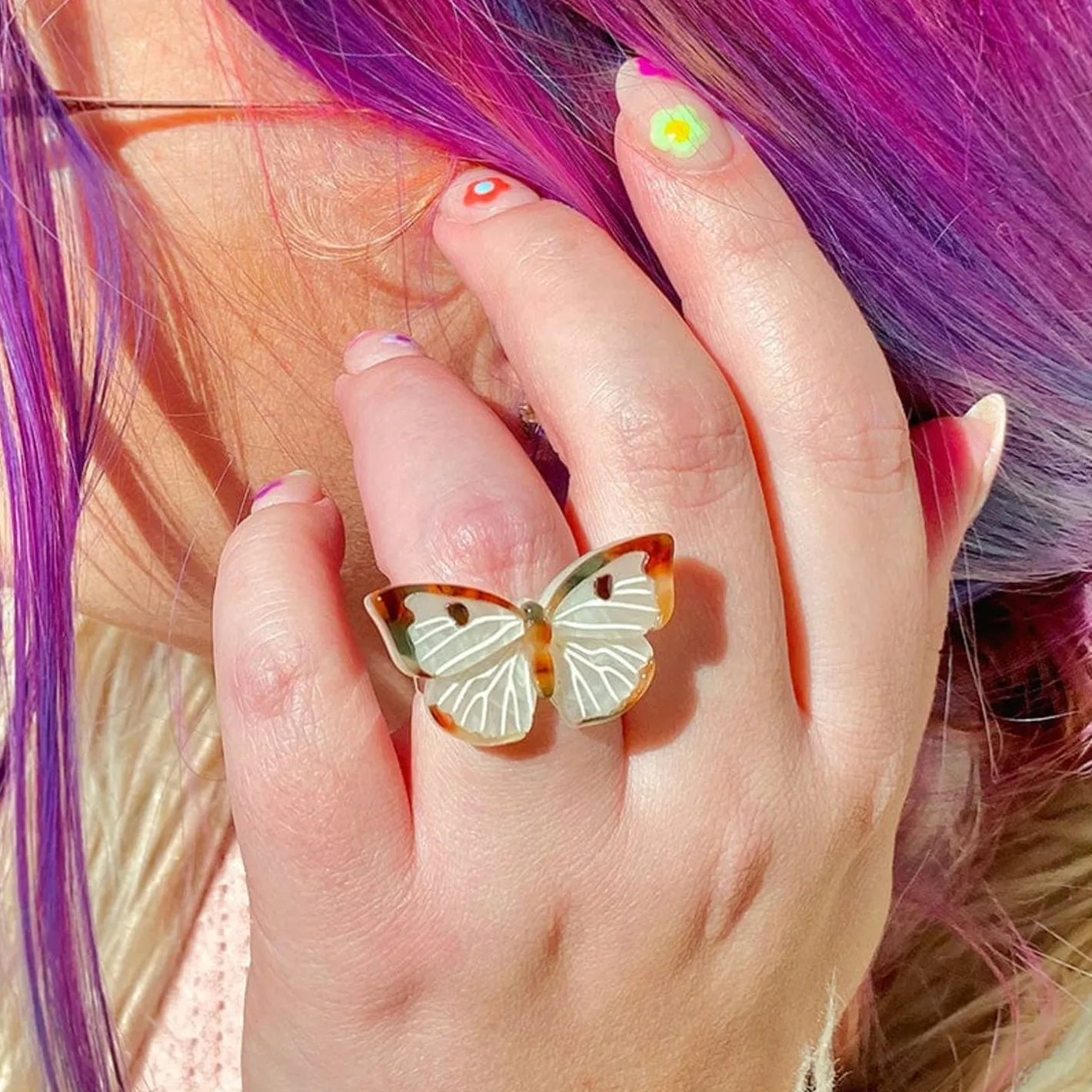 Erstwilder Social Butterfly Statement Ring^ Rings