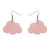 Erstwilder Solid Cloud Glitter Resin Drop Earrings - Pink^ Essential Earrings