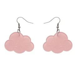 Erstwilder Solid Cloud Glitter Resin Drop Earrings - Pink^ Essential Earrings