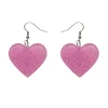 Erstwilder Solid Heart Glitter Resin Drop Earrings - Pink^ Essential Earrings