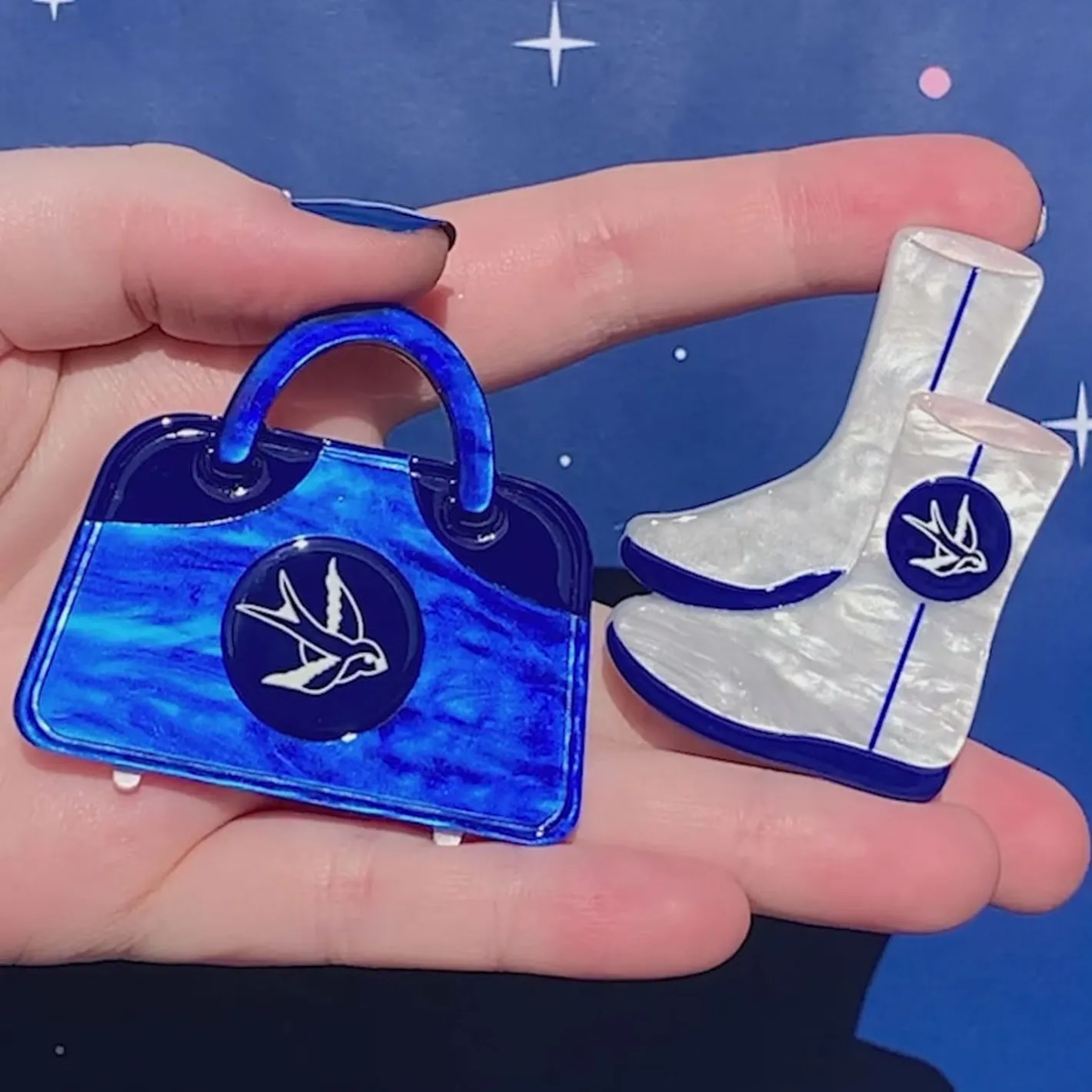Erstwilder Space Chic Souvenirs Double Brooch^ Brooches