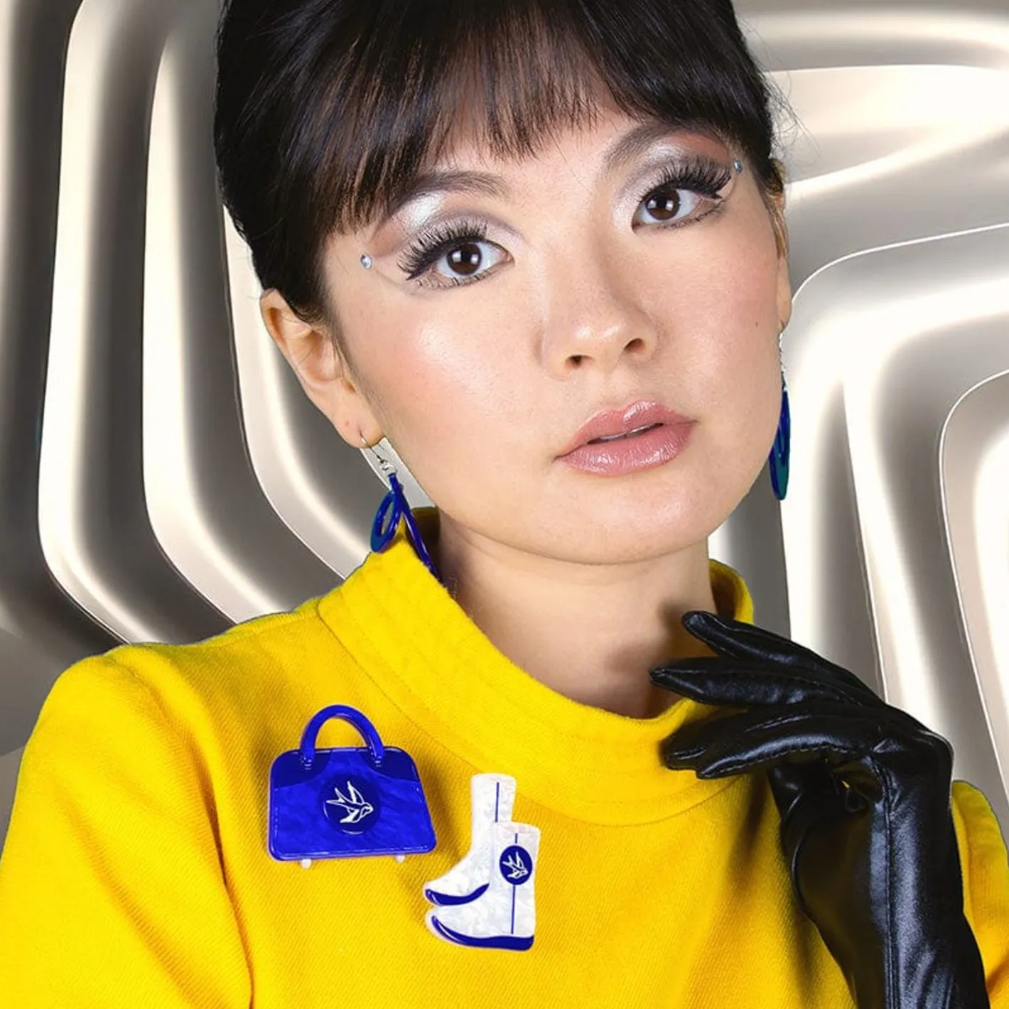 Erstwilder Space Chic Souvenirs Double Brooch^ Brooches